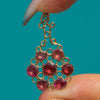 Georgian 9ct Gold Queen Anne Flat-Cut Garnet Pendant