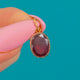 9ct Gold Georgian Flat-Cut Garnet Charm