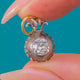 Georgian 18ct Gold & Silver Paste Collet-Set Charm