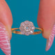 18ct Gold Diamond Daisy Cluster Ring, 0.60ct Diamond
