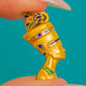 Art Deco Solid 18ct Gold & Enamel Egyptian Revival Pendant