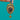 Victorian Garnet and Pearl pendant, front view of the halo and articulated Gold drop