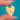 Chubby Antique 15ct Gold Working Heart Padlock Charm — front on blue