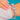 Mid-Century Vintage Sterling Silver Rainbow Moonstone Bracelet, close worn view of the blue sheen