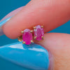 9ct Gold Ruby Stud Earrings