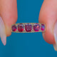 Antique 9ct Gold Garnet Five Stone Ring