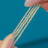 エドワーディアン 9ct ゴールド 天然パール ダブルストランド ネックレス