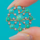 18ct Gold Turquoise & Diamond Convertible Pendant / Brooch