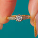 18ct Gold Solitaire Diamond Ring Diamond Shoulders