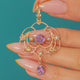 Edwardian 9ct Gold Amethyst & Pearl Lavalier Pendant