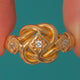 Chunky Antique 18ct Gold Diamond Knot Ring, c.1913