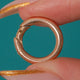 Chunky 12ct Gold Loose Spring-Back Bolt-Ring - 14mm Diameter