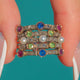 Antique 15ct Gold Ruby, Diamond, Sapphire, Demantoid Garnet, Pearl Harem Ring