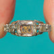 Rare 17th Century 15ct Gold Pink Foiled Stuart Crystal Ring, c.1780
