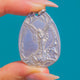 Arch Angel Slaying Evil Art Nouveau Silver Pendant - SIGNED PHILLIPPE WOLFERS for Longchamps