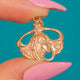 Beautiful Vintage 1970's Nouveau Style Portrait Charm