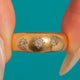 Victorian 18ct Gold Diamond Three Stone Ring, c.1886