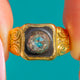 Victorian 18ct Gold Rose-Cut Diamond Enamel Ring