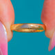 ソリッド22ctゴールド ウェディングバンドリング 3mm