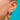 18ct Gold Scallop Shell & Coral Drop Earrings with 9ct Gold Hooks