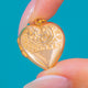 Bright Yellow 9ct Gold Puffy Heart Locket