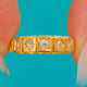 Bright 18ct Gold Old Mine-Cut Diamond Stacking Ring