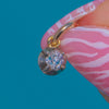Dainty Antique Old Mine-Cut Diamond Charm, 9ct Gold & Silver