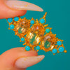 ジョージアン 18金 金製 トパーズ・トルコ石 ブローチ／ペンダント 約1820年