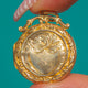 Antique 9ct Gold Engraved Locket, Ornate Bail