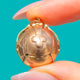 重厚なアンティーク Edwardian 9ct ローズゴールド＆シルバー製 開閉式メイソンボールチャーム（約1910年）