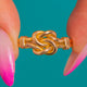 Beautiful 18ct Gold Victorian Knot Ring c.1889