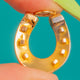 アンティーク 18ct ゴールド ホースシュー チャーム