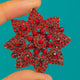 Impressive Victorian Rose-Cut Garnet Star Pendant