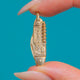 9ct Gold Engraved Pen-Knife & Corkscrew Charm Pendant, c.1964