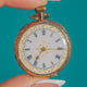 Post-Edwardian 9ct Gold Enamel Pocket Watch Pendant, c.1912