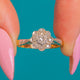 Art Deco 18ct Gold Diamond "Star" Cluster Ring