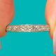 Art Deco プラチナ ダイヤモンド エタニティリング 0.50ct ダイヤモンド