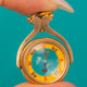 Antique 9ct Gold Spinner Compass Pendant c.1863
