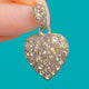 Antique Silver Puffy Paste Heart Charm